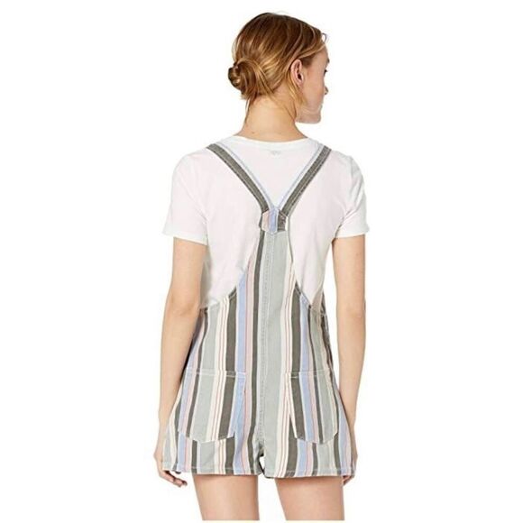 RVCA TOWNHOUSE MULTICOLORED OVERHALLS SIZE XS‎ - Picture 3 of 11